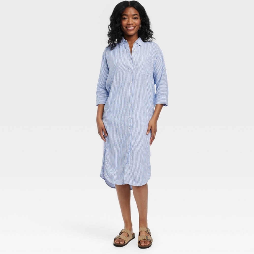 Universal Thread Blue Striped Dress